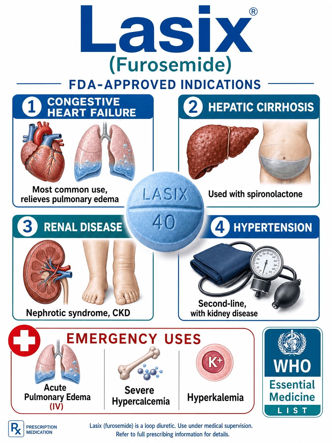 Lasix FDA Approved Indications